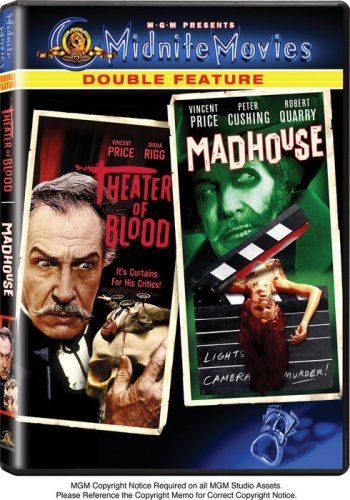 THEATRE OF BLOOD/MADHOUSE  - DVD-MIDNITE MOVIES DOUBLE FEATURE