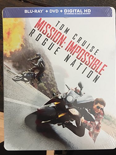 MISSION IMPOSSIBLE ROGUE NATION STEELBOOK (BLU RAY, DVD, DIGITAL HD)