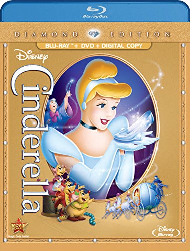 CINDERELLA DIAMOND EDITION 3 DISC BLU-RAY, DIGITAL COPY, AND DVD COMBO PACK