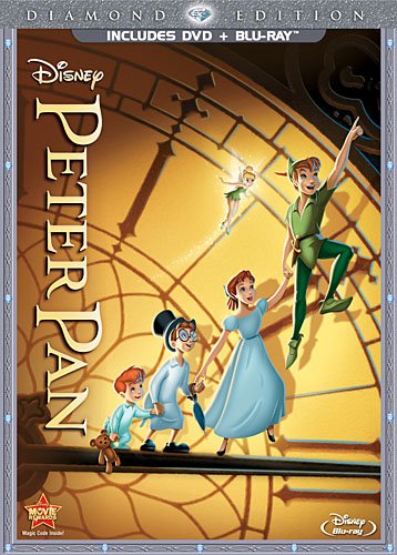 PETER PAN (ANIMATED MOVIE)  - BLU-1953-DISNEY-DIAMOND ED. (DVD CASE)