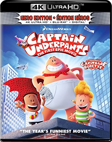 CAPTAIN UNDERPANTS: THE FIRST EPIC MOVIE  - BLU-4K-INC. BLU COPY