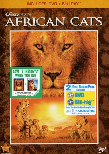 DISNEY NATURE: AFRICAN CATS  - BLU-INC. DVD COPY (DVD CASE)
