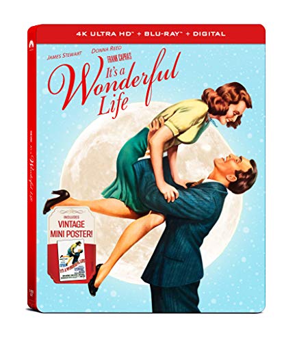 IT'S A WONDERFUL LIFE 4K UHD STEELBOOK (4K UHD + BLU-RAY + DIGITAL)