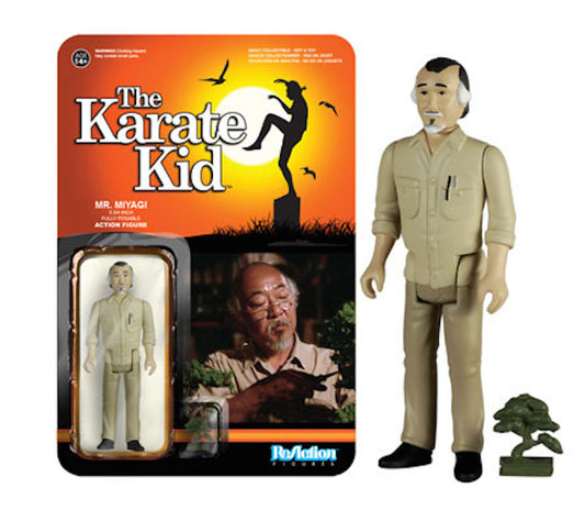 KARATE KID: MR. MIYAGI (FIGURE) - REACTION-3.75"