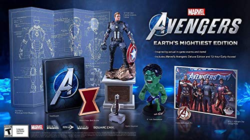 MARVEL'S AVENGERS EARTH'S MIGHTIEST EDITION PLAYSTATION 4 BUNDLE WITH SEAGATE GAME DRIVE FOR PS4 SYSTEMS 2TB