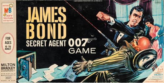 JAMES BOND: SECRET AGENT 007 GAME - BOARD GAME-MB-R-4527