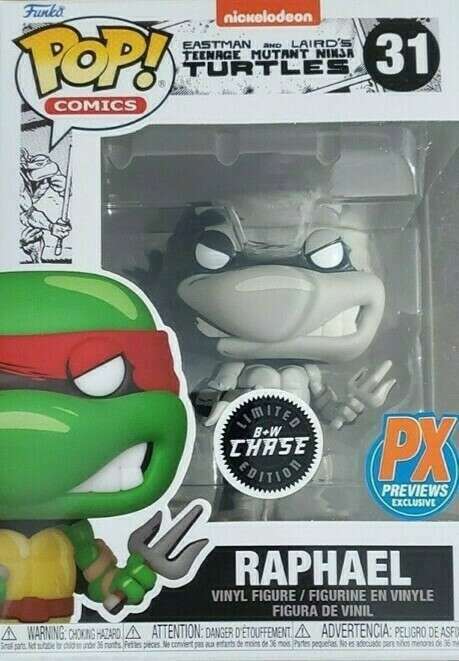 TEENAGE MUTANT NINJA TURTLES: RAPHAEL #31 - FUNKO POP!-CHASE-EXCLUSIVE