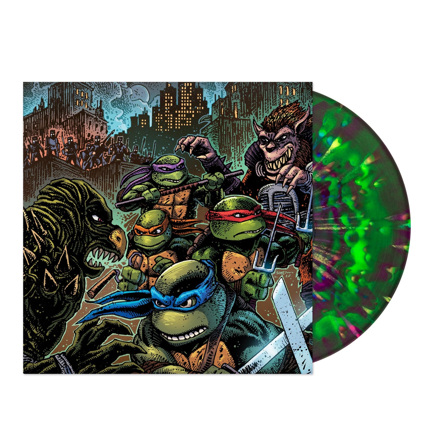 John Du Prez - Teenage Mutant Ninja Turtles II: Secret of the Ooze OST (Green/Purple Super Shredder & Turtles Brawl Vinyl)