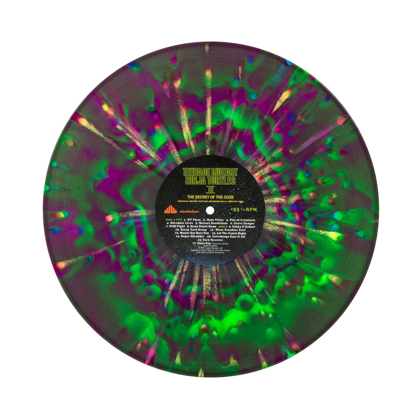 John Du Prez - Teenage Mutant Ninja Turtles II: Secret of the Ooze OST (Green/Purple Super Shredder & Turtles Brawl Vinyl)