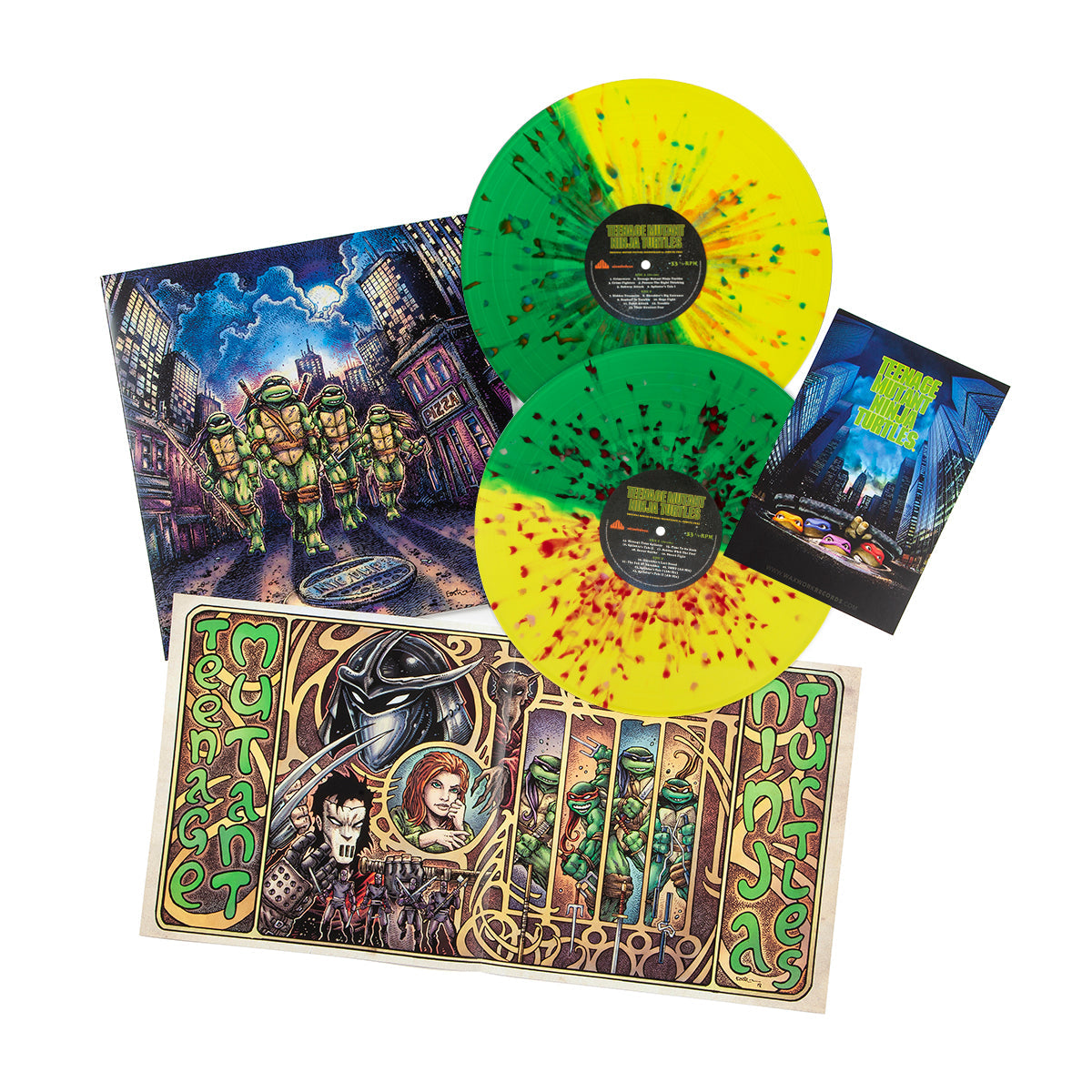 John Du Prez - Teenage Mutant Ninja Turtles (1990s) OST (Green/Yellow Turtle Mask Splatter Vinyl)