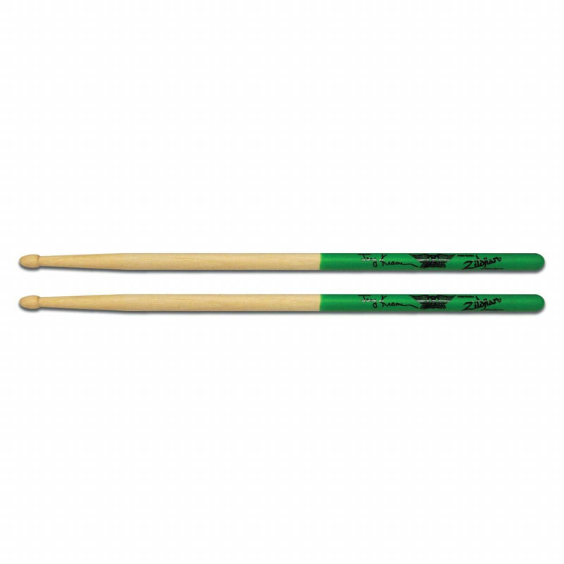 AEROSMITH: JERRY KRAMER (GREEN HANDLE) - ZILDJIAN-DRUM STICKS