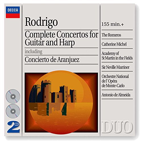 RODRIGO: COMPLETE CONCERTOS FOR GUITAR AND HARP INCL. CONCIERTO DE ARANJUEZ (CD)