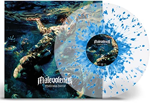 MALEVOLENCE - MALICIOUS INTENT (CRYSTAL CLEAR W/ SKY BLUE SPLATTER) (VINYL)