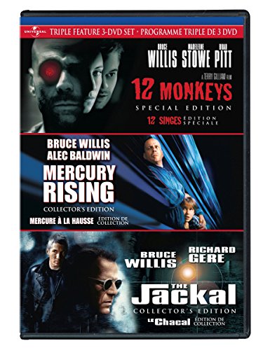 BRUCE WILLIS TRIPLE FEATURE (12 MONKEYS / MERCURY RISING / THE JACKAL) (VERSION FRANAISE)