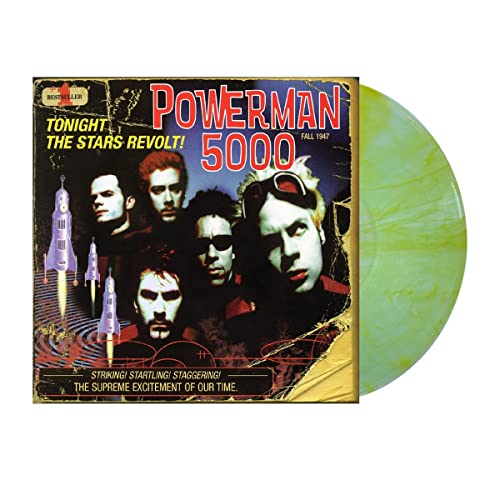 POWERMAN 5000 - TONIGHT THE STARS REVOLT! (COKE CLEAR W/BRIGHT YELLOW STREAKS VINYL)