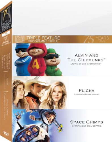 ALVIN AND THE CHIPMUNKS / FLICKA / SPACE CHIMPS (TRIPLE FEATURE) (BILINGUAL)