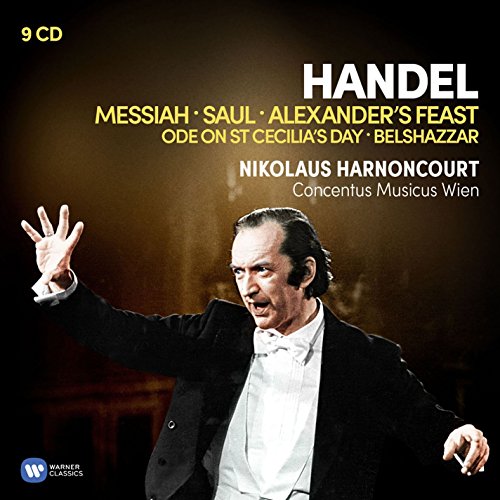 NIKOLAUS HARNONCOURT - HANDEL: ORATORIOS: MESSIAH, SAUL, ALEXANDER'S FEAST, BELSHAZZAR, ODE Y (CD)