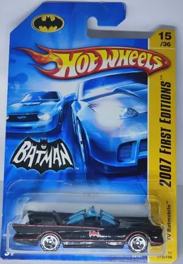 BATMAN: BATMOBILE ('66 TV SHOW) - HOT WHEELS-2007 1ST ED. (15/36)