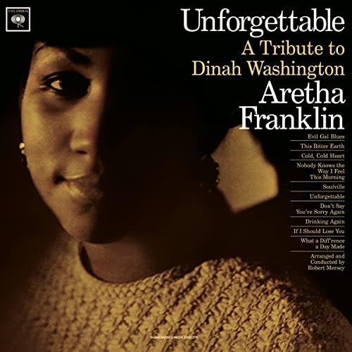 ARETHA FRANKLIN - UNFORGETTABLE: A TRIBUTE TO DINAH WASHINGTON [LIMITED 180-GRAM CRYSTAL CLEAR VINYL]