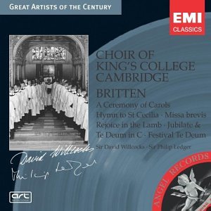 BRITTEN, BENJAMIN - CHOIR OF KINGS COLLEGE CAMBRID (CD)