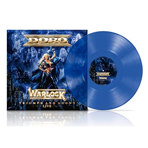 DORO - WARLOCK - TRIUMPH & AGONY LIVE - CLEAR BLUE (VINYL)