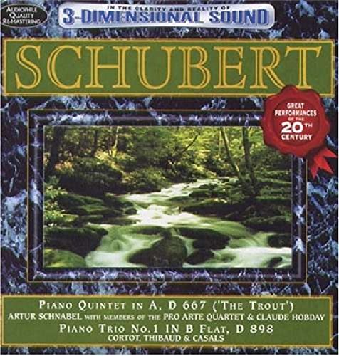 F. SCHUBERT - SCHUBERT: TROUT QUINTET & PIANO TRIO NO 1 / VARIOUS (CD)