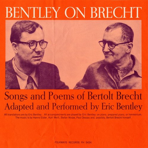 ERIC BENTLEY - BENTLEY ON BRECHT: SONGS & POEMS OF BERTOLT BRECHT (CD)