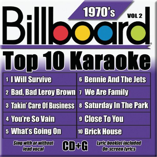 VARIOUS ARTISTS - BILLBOARD TOP-10 KARAOKE - 1970'S VOL. 2 (10+10-SONG CD+G) (CD)