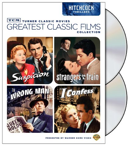 TCM GREATEST CLASSIC FILMS COLLECTION: HITCHCOCK THRILLERS (SUSPICION / STRANGERS ON A TRAIN / THE WRONG MAN / I CONFESS)