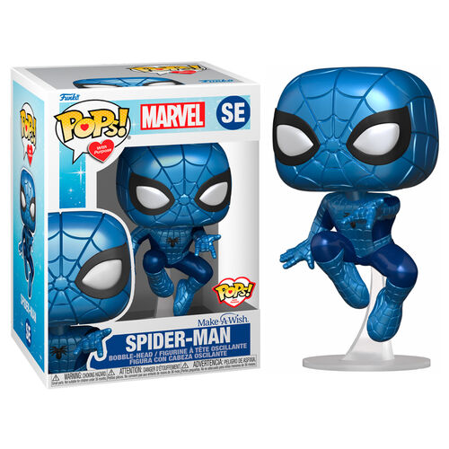 MARVEL: SPIDER-MAN #SE (BLUE METALLIC) - FUNKO POP!-POPS! WITH PURPOSE