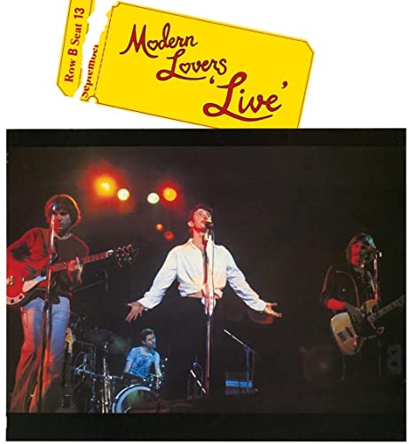 JONATHAN RICHMAN & THE MODERN LOVERS - MODERN LOVERS 'LIVE' (VINYL)