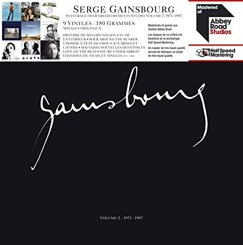 SERGE GAINSBOURG - INTGRALE DES ENREGISTREMENTS STUDIO, VOLUME 2 : 1971 - 1987 (HALF SPEED MASTER / 9LP)