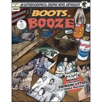 BOOTSNBOOZE NUMBER 4 - COMIC WITH SWINGIN UTTERS - 7-INCH VINYL WITH COMIC BOOK