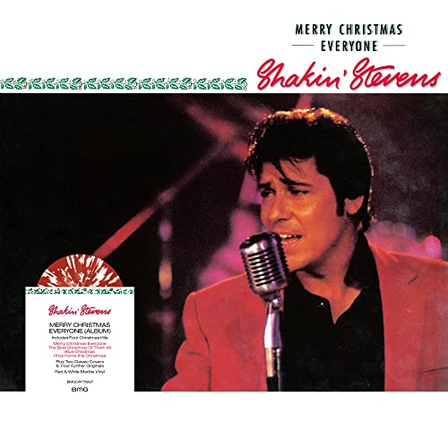 SHAKIN' STEVENS - MERRY CHRISTMAS EVERYONE (RED & WHITE MARBLE LP)