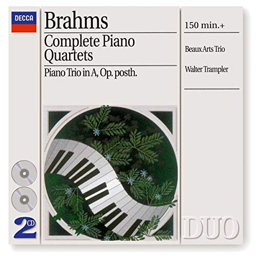 JOHANNES BRAHMS - BRAHMS: PIANO QUARTETS, PIANO TRIO IN A MINOR (CD)