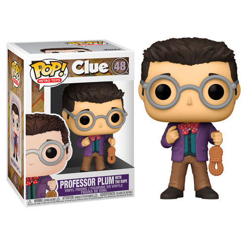 CLUE: PROFESSOR PLUM WITH THE ROPE #48 - FUNKO POP!