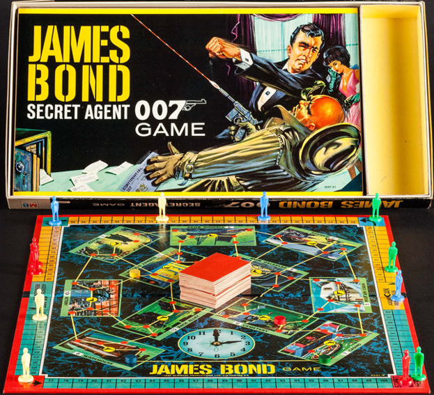 JAMES BOND: SECRET AGENT 007 GAME - BOARD GAME-MB-R-4527