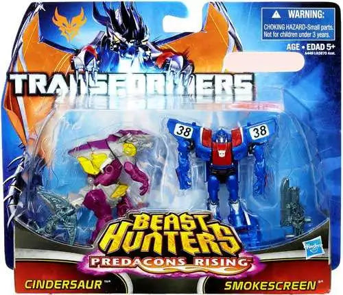 TRANSFORMERS: CINDERSAUR & SMOKESCREEN - HASBRO-BH-2012-EXCLUSIVE